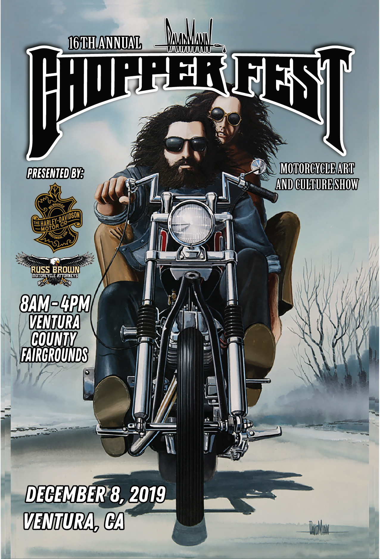 16th Annual David Mann Chopper Fest Greased Lightning Motorcycles